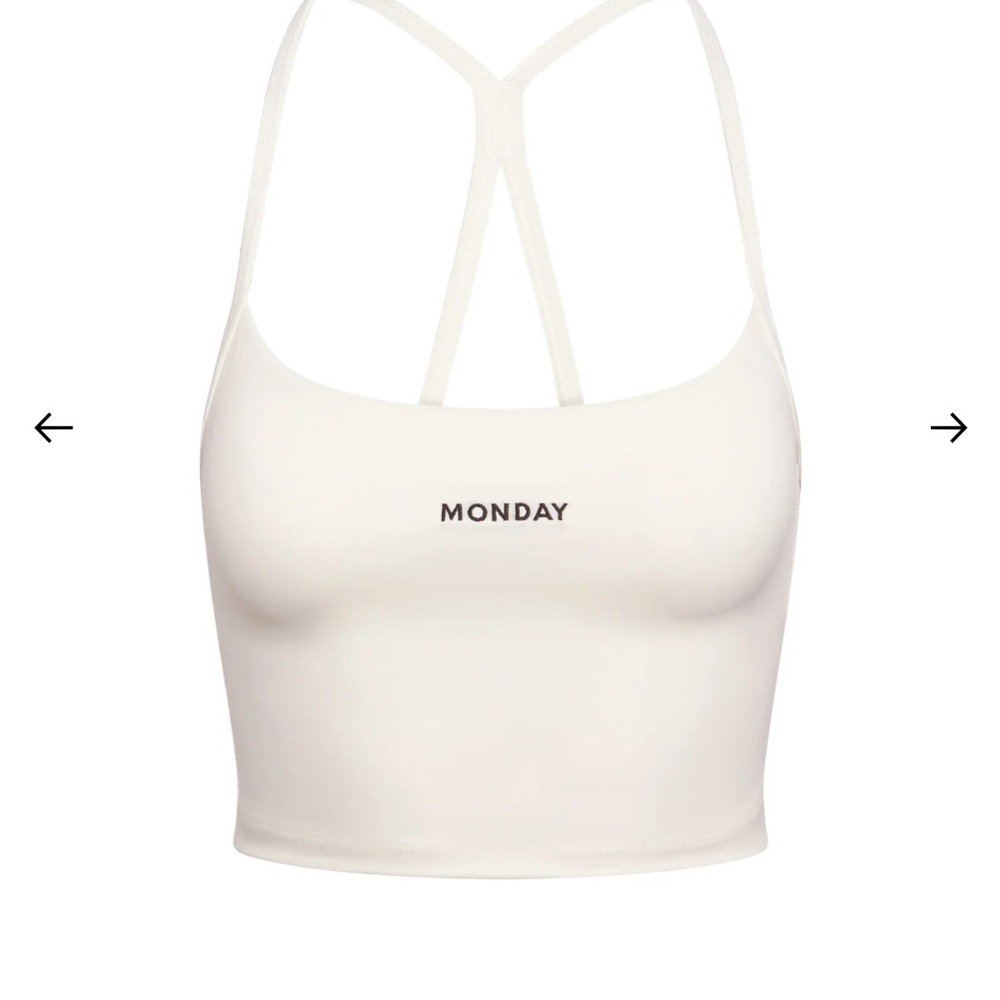 Monday Body Ivory Tank Top/Sports Bra